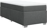 vidaXL Boxspringbett mit Matratze, Bett mit Bettf&uuml;&szlig;e Matratzenauflage,...