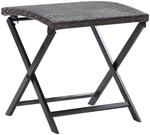 vidaXL Klapphocker Klappbar Hocker Gartenhocker Sitzhocker Gartenm&ouml;bel Rattanhocker