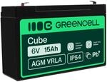 Green Cell AGM 6V 15Ah Akku VRLA Blei-Batterie Bleiakku Ersatzakku Gelakku