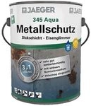 Jaeger Aqua Metallschutzlack 345 mit Eisenglimmer, 3in1 Rostschutz, Haftgrund,