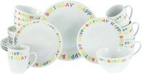 CreaTable, 24167, Serie Happy Birthday, 20-teiliges Geschirrset f&uuml;r 4 Personen,