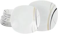 CreaTable, 24029, Serie Square City Line, 12-teiliges Geschirrset f&uuml;r 6...