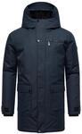 STONE HARBOUR Herren warme lange Winterjacke mit Teddyfleece gef&uuml;tterter...