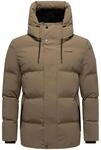 STONE HARBOUR Herren Winterjacke wasserabweisende warme Steppjacke mit magnetischen