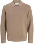 JACK & JONES Men's Jprccmilano Stitch Knit Zip Polo Sn