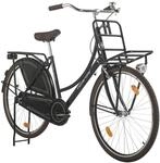 HOLLANDIA Hollandrad Damen 28" Royal Dutch Singlespeed Schwarz RH 49 cm (Schwarz)