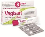 Vagisan Myko Kombi 3 Tage, 3 Vaginalz&auml;pfchen + 20g Creme - Scheidenpilz...