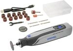 Dremel 8150 B&uuml;rstenloses Akku-Multitool-Set, 7,2V 2Ah per USB-C aufladbarer Akku, 20