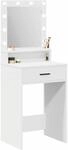 vidaXL Schminktisch mit Schubladen Wei&szlig; 50 x 41 x 135 cm Holzwerkstoff,...