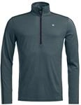 Ortovox Herren 185 Rock'n'Wool Zip Neck Merinowolle Ski Touring Baselayer mit