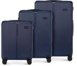 WITTCHEN Stripes Line Kofferset 3-teilig | ABS-Hartschalenkoffer, 4 Rollen 360&deg; 