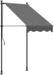 vidaXL Markise, Klemmmarkise Einziehbar, Sonnenmarkise f&uuml;r Balkon Garten Terrasse,