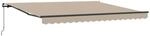 vidaXL Ausziehbare Markise Beige 400 x 300 cm Polyester und Aluminium
