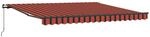 vidaXL Einziehbare Markise Orange und Braun 400 x 300 cm, Garten und Terrasse,