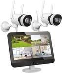 【5MP+PTZ+PC Software】 LUVISION DUAL WLAN &Uuml;berwachungssystem Aussen mit Monitor