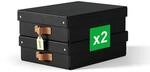 Leitz Puro Flache Aufbewahrungsbox mit Deckel, Medium, 2er-Set, Box 8 L, stapelbar,