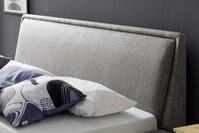 Meise M&ouml;bel Polsterbett Frieda 140x200 cm | Bettgestell | Kopfteil glatt | Webstoff