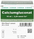 BRAUN Calciumgluconat 10% Injektionsl&ouml;sung 20 x 10 ml, 200 ml L&ouml;sung