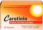 Dr. Schick Carotinin [80 Kapseln] - Vitamin A f&uuml;r Haut & Augen - Nahrungserg&auml;nzung