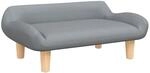 vidaXL Hundebett Hellgrau 70x40x24 cm Stoff