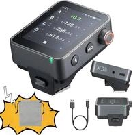 Godox X3Pro F Funk-Blitzausl&ouml;ser, TTL, 2,4 GHz, kabellos, mit HSS-Touchscreen,...