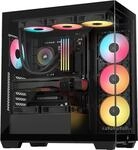CORSAIR 3500X RS-R ARGB Panoramaglas Mid-Tower-PC-Geh&auml;use &ndash; 3 x RS120-R