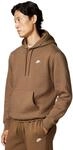 Nike Herren Club Bb Po Sweatshirt, Mosswood Brown/Mosswood Brown/, M