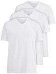 OLYMP Herren 3er Pack Unterhemden Einfarbig T-Shirt Modern Fit