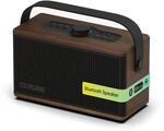 Pure Classic Aura Bluetooth-Lautsprecher 40 Watt, 30h Akku, Licht, USB-C, AUX, IPX2,