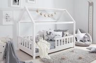 TiCAA Kinderbett Hausbett Kay 90x200 cm, 100x200 cm, 120x200 cm, 140x200 f&uuml;r...