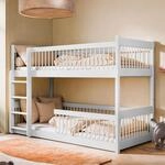 Kids Collective Hochbett Kinder, Etagenbett, Kinderbett | Massiv Kiefernholz,