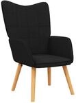 vidaXL Relaxsessel Schwarz Stoff