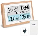 ADE Digitale Wetterstation Funk mit Au&szlig;ensensor | Innen- und Au&szlig;entemperatur 