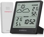 Kienzle Funkwetterstation mit Au&szlig;ensensor Slim Design f&uuml;r Temperatur