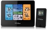 Green Blue GB526 Funk-Wetterstation mit Au&szlig;ensensor | Wettertrend & Mondphasen | DCF