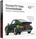 FRANZIS 67233 - Porsche 911 Turbo Adventskalender, Modellbausatz 1:43