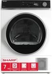 SHARP KD-NHA7S6GW1D-DE W&auml;rmepumpentrockner (7 kg, EEK D), (15...