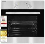 Exquisit Einbaubackofen EBE 455-1.1 - 62 l, Energieklasse A, 2200 W