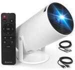Mini Beamer LED Projektor Full HD 4K &ndash; Bluetooth HDMI USB Tragbarer Beamer...