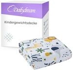 Dailydream Gewichtsdecke Kinder 104x150cm, 3,2 kg, Baumwolle, Motiv Safari