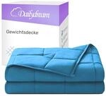 Dailydream Therapie Gewichtsdecke | 155x200 | 7 kg | Blau | aus 100% Baumwolle | mit