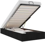vidaXL Ottoman-Bett ohne Matratze Schwarz 80x200 cm Stoff