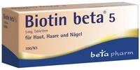 Biotin beta 5 Tabletten - Biotin 5mg hochdosiert (Vitamin B7) - Vitamine f&uuml;r