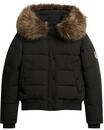 Superdry Damen Everest Hooded Bomberjacke Schwarz 44
