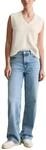 Marc OߴPolo Denim Damen Jeanshose aus Bio-Baumwolle Wide Leg, Blau (Light Blue Multi