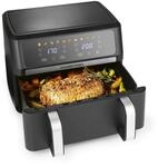 GOURMETmaxx AirGenius Hei&szlig;luftfritteuse, 10 L - 2 x 5 L Airfryer Vario-Kammer 
