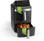 GOURMETmaxx FryUp XL vertikale Doppelkammer Hei&szlig;luftfritteuse - 12 L |...
