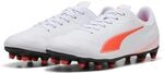 Puma Vitoria II Fg/AgFu&szlig;ballschuh f&uuml;r Herren, Puma Wei&szlig;, leuchtendes Rot, 40.5 EU