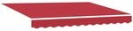 vidaXL Markisenersatzstoff Rot 3 x 2,5 m Polyester, Moderner, rechteckiger