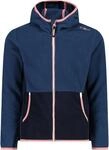 CMP - Kid G Jacket Fix Hood, Girl, Blue Ink, 140